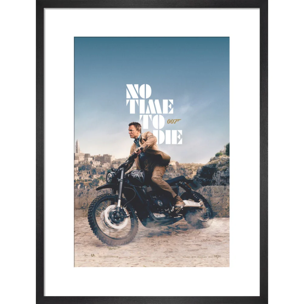 James Bond No Time To Die Bike Framed Art Print - By King & McGaw - Image 7