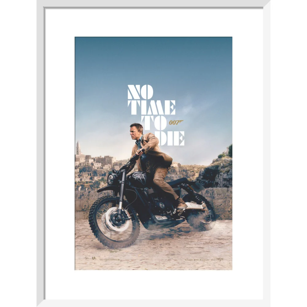 James Bond No Time To Die Bike Framed Art Print - By King & McGaw - Image 8