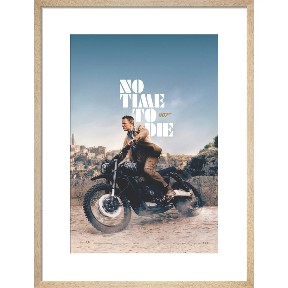James Bond No Time To Die Bike Framed Art Print - By King & McGaw - Image 9