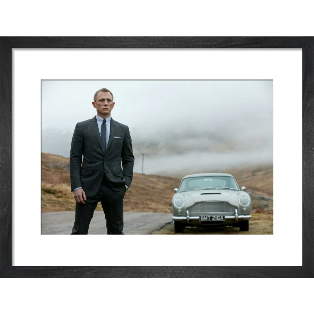 James Bond Skyfall 007 & DB5 Framed Art Print - By King & McGaw - Image 3