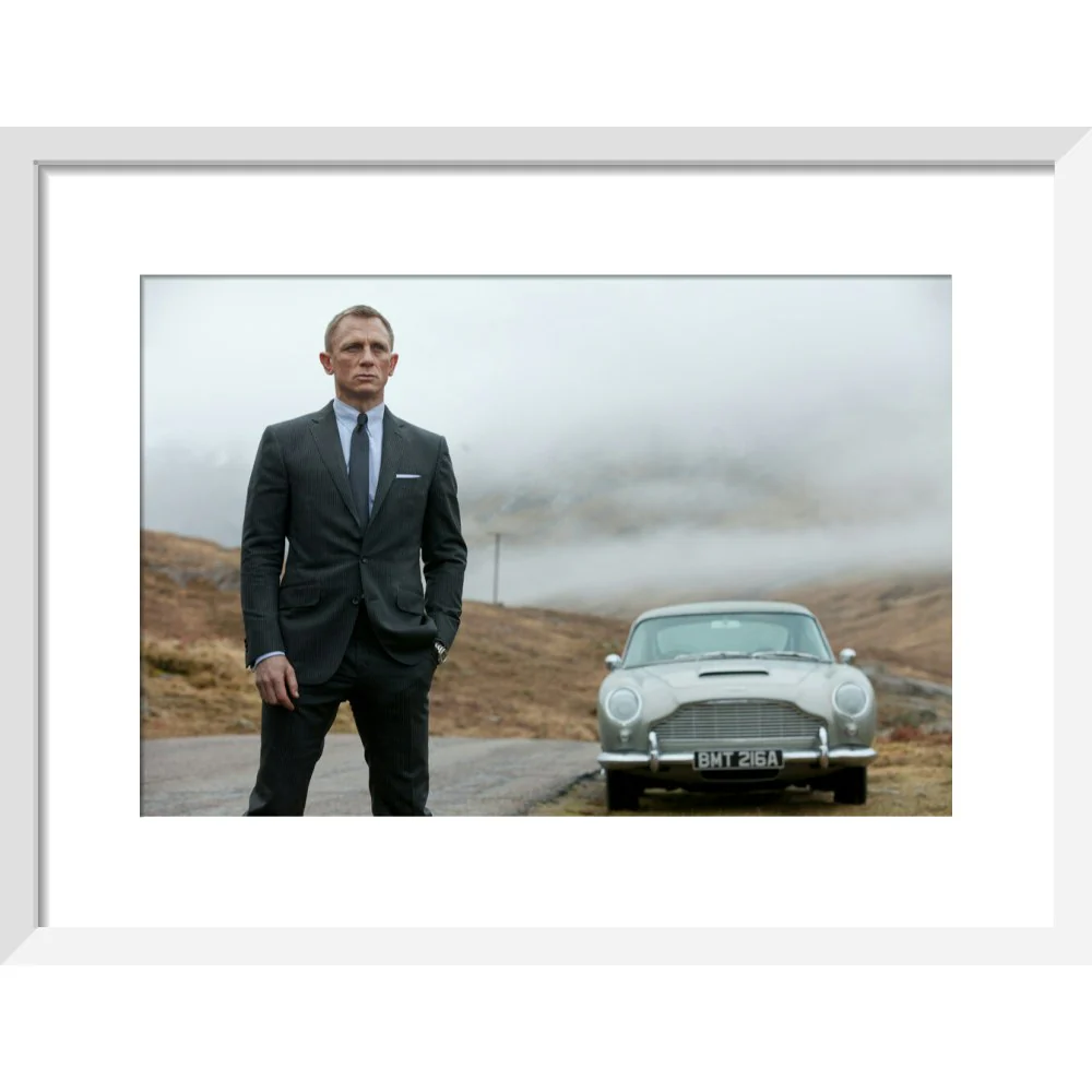 James Bond Skyfall 007 & DB5 Framed Art Print - By King & McGaw - Image 4