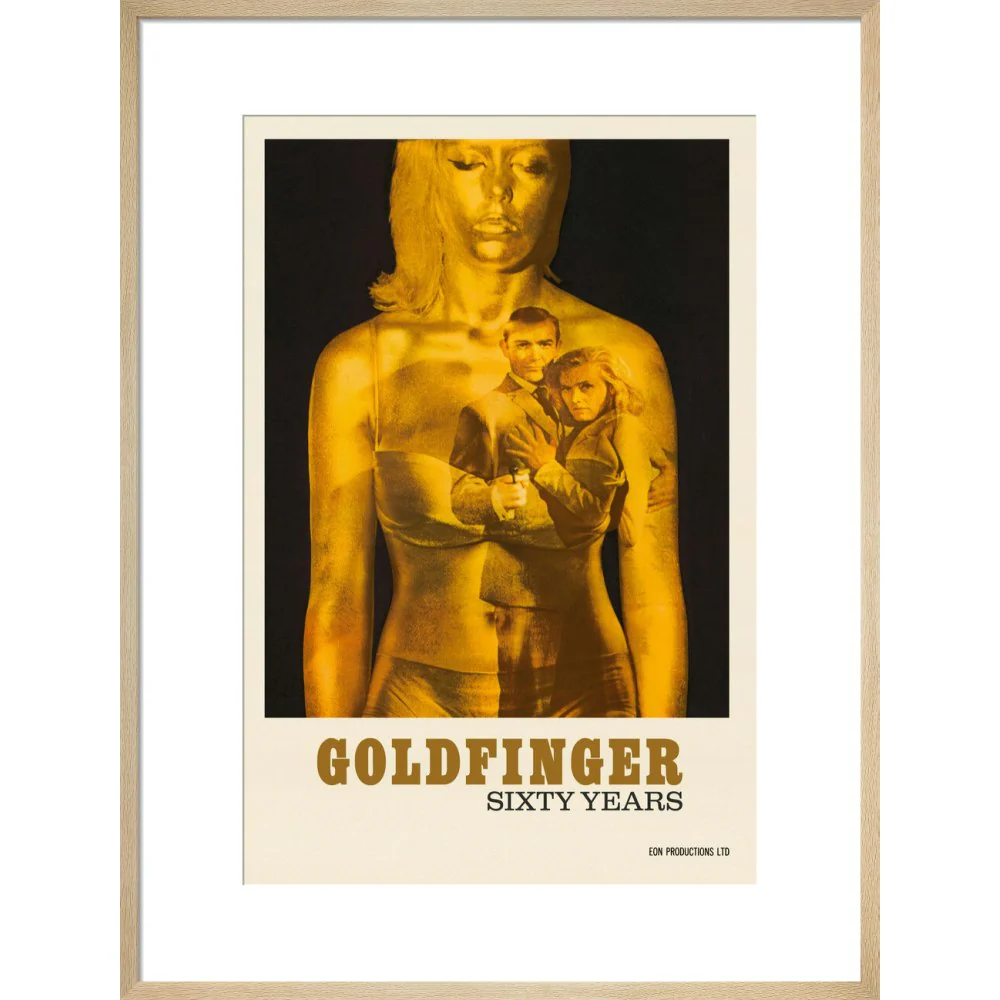 James Bond 60 Years of Goldfinger Framed Art Print - By King & McGaw - Image 13