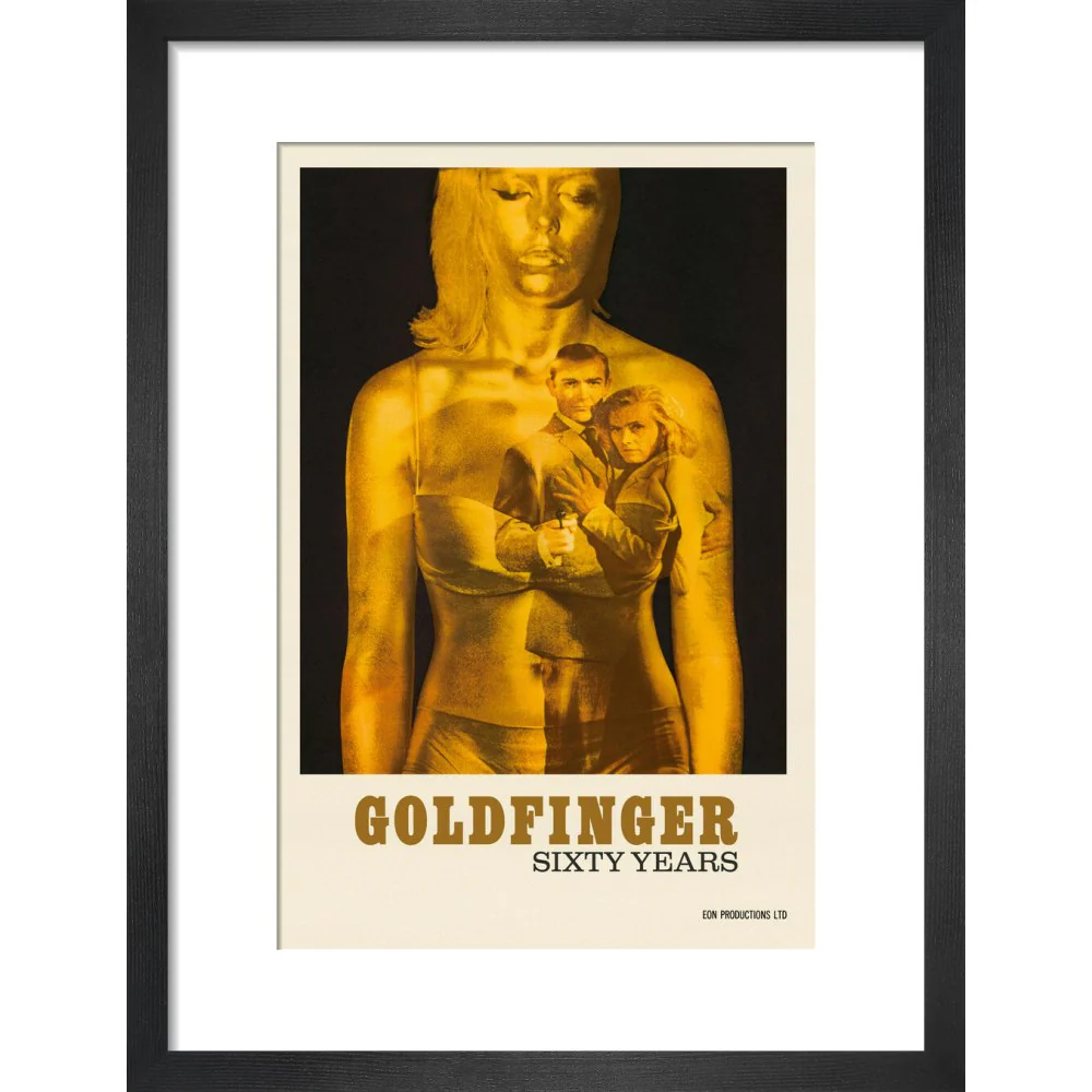 James Bond 60 Years of Goldfinger Framed Art Print - By King & McGaw - Image 3