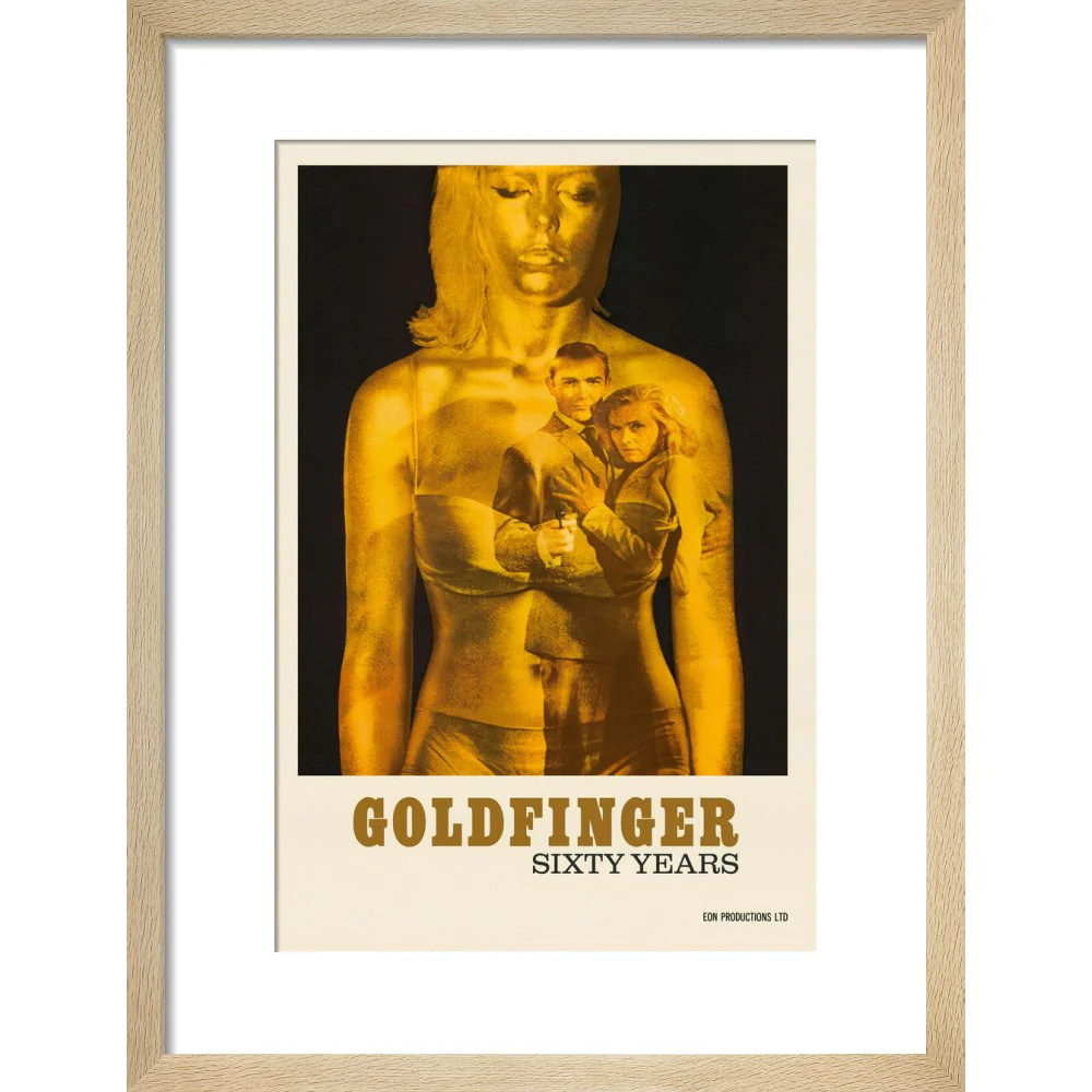 James Bond 60 Years of Goldfinger Framed Art Print - By King & McGaw - Image 5