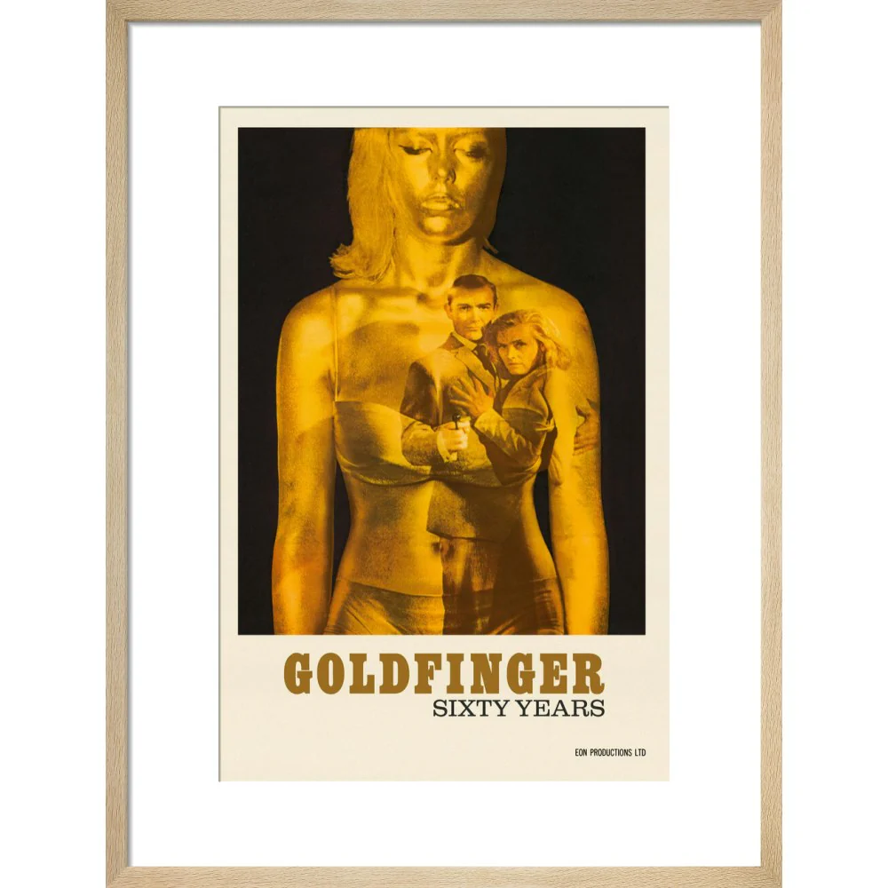 James Bond 60 Years of Goldfinger Framed Art Print - By King & McGaw - Image 9