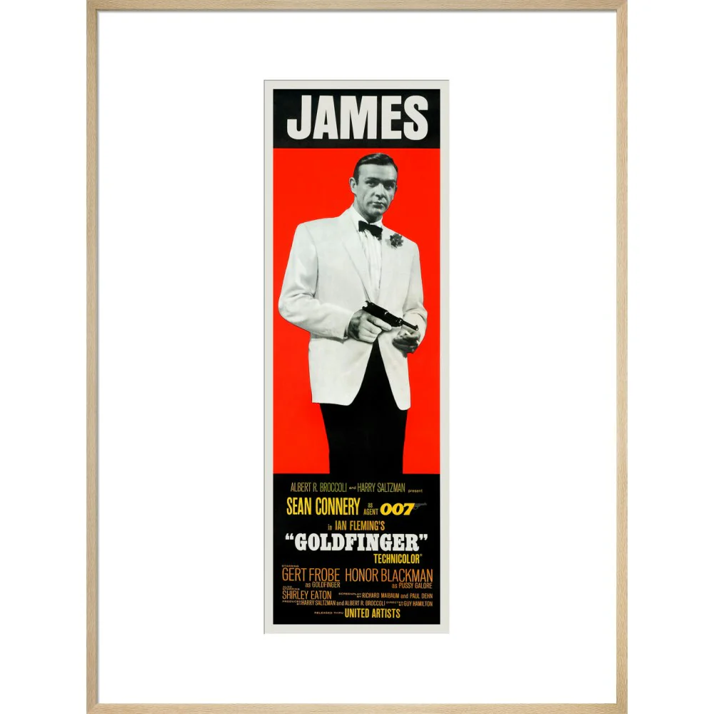 James Bond Goldfinger James Framed Art Print - By King & McGaw - Image 17