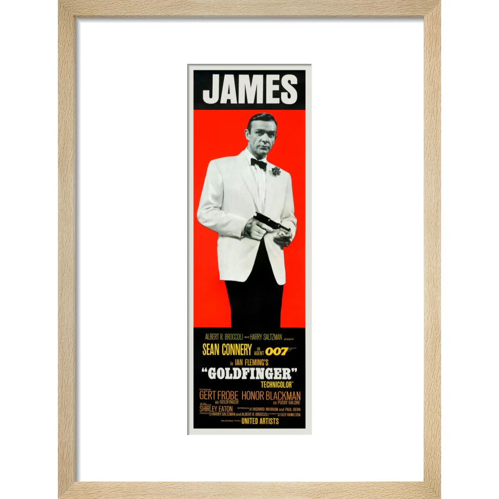 James Bond Goldfinger James Framed Art Print - By King & McGaw - Image 5