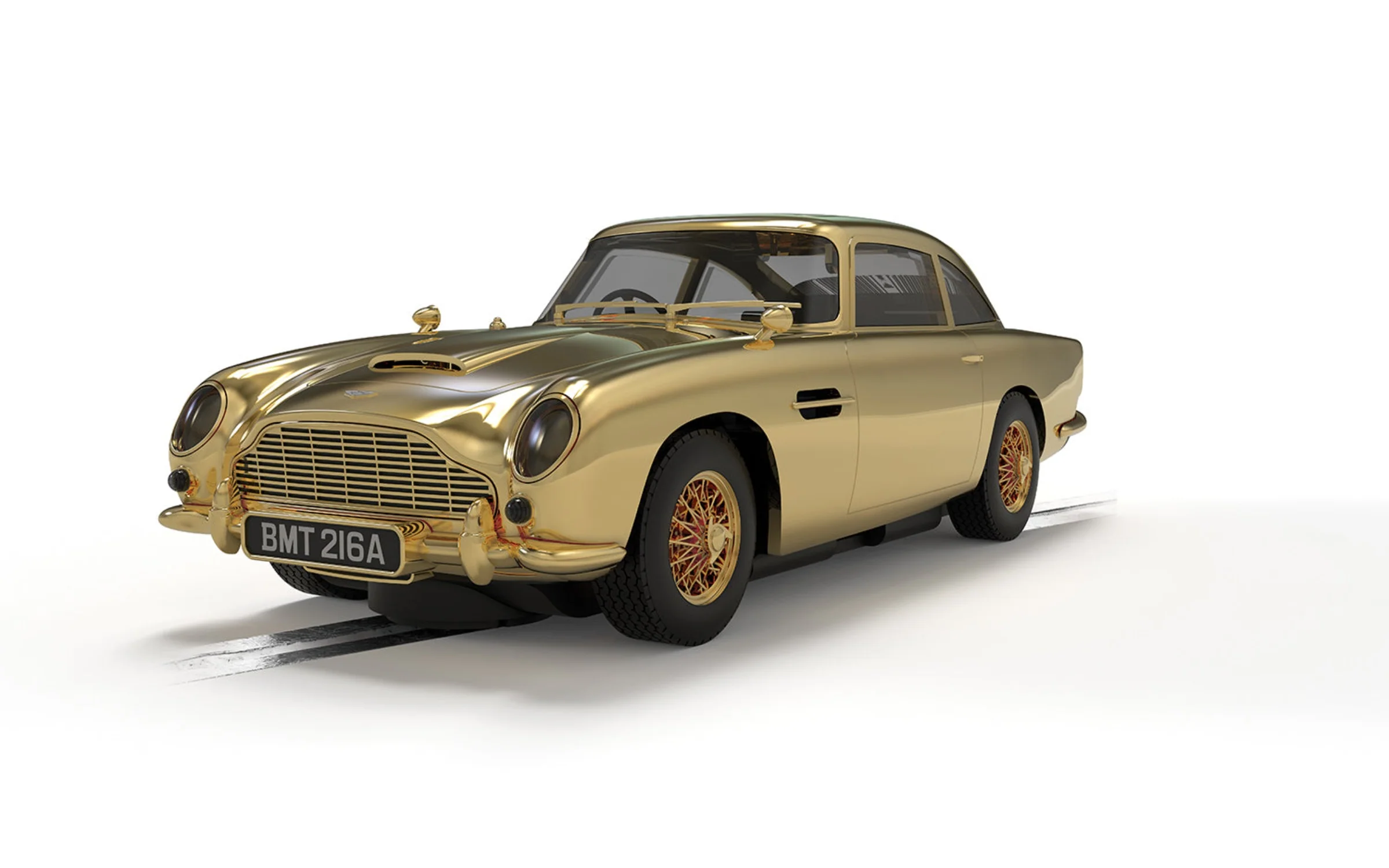 Scalextric James Bond Aston Martin DB5 Slot Car - Goldfinger 60th Anniversary Gold Edition - Image 3