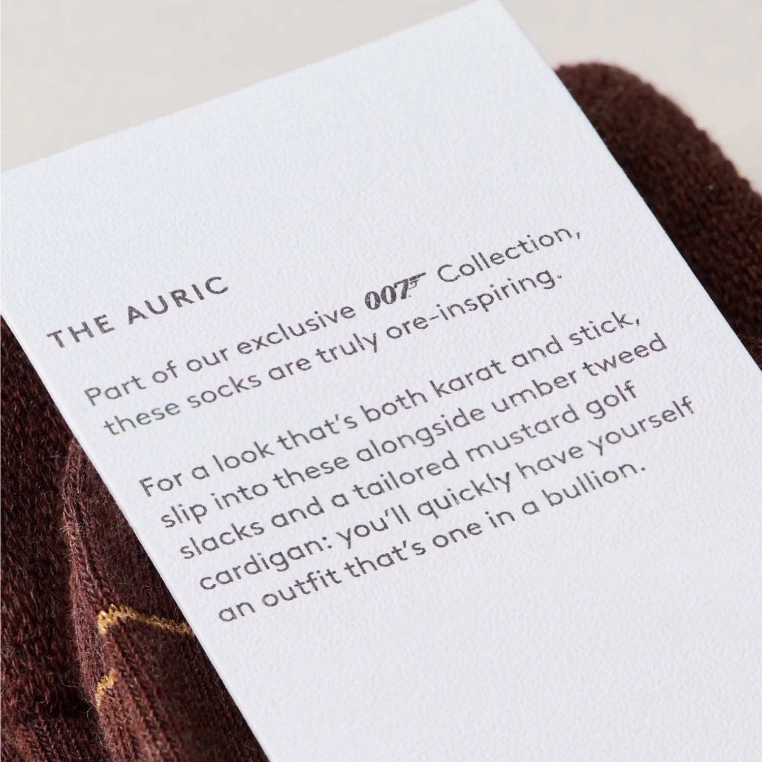 "The Auric" James Bond Socks - Goldfinger Edition - By The London Sock Exchange - Image 7