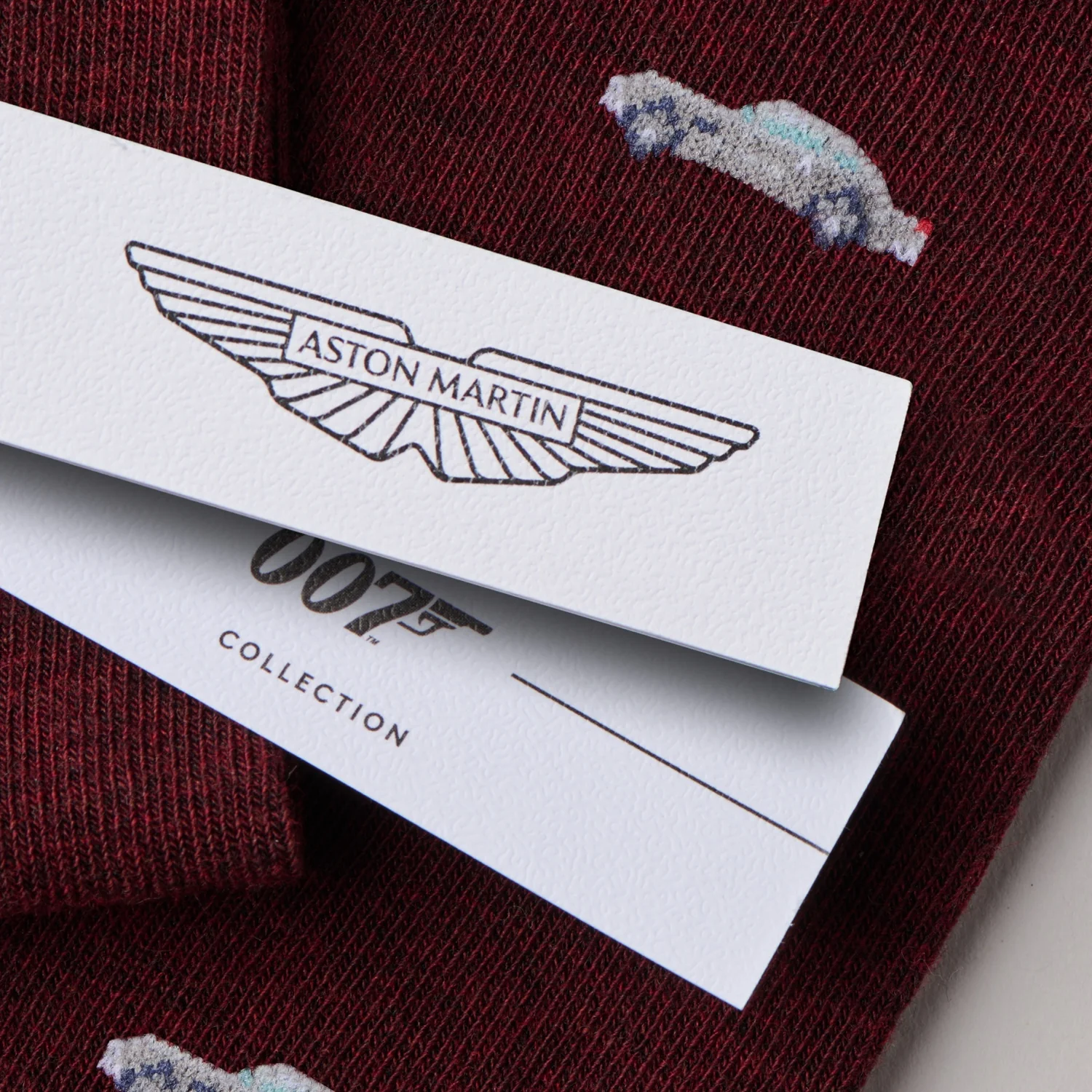 "The Burgundy 007 DB5" James Bond Socks - By The London Sock Exchange - Image 2