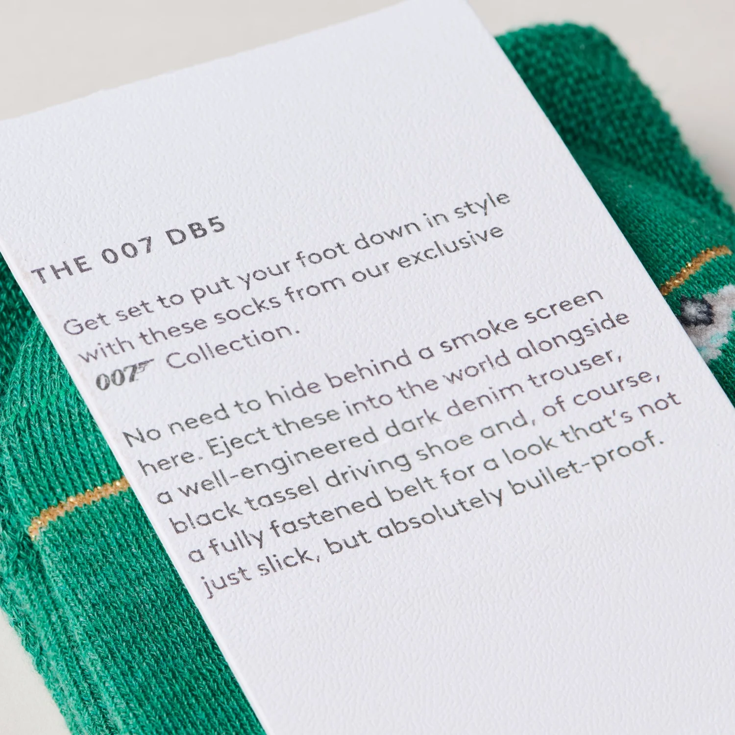 "The Green 007 DB5" James Bond Socks - By The London Sock Exchange - Image 9