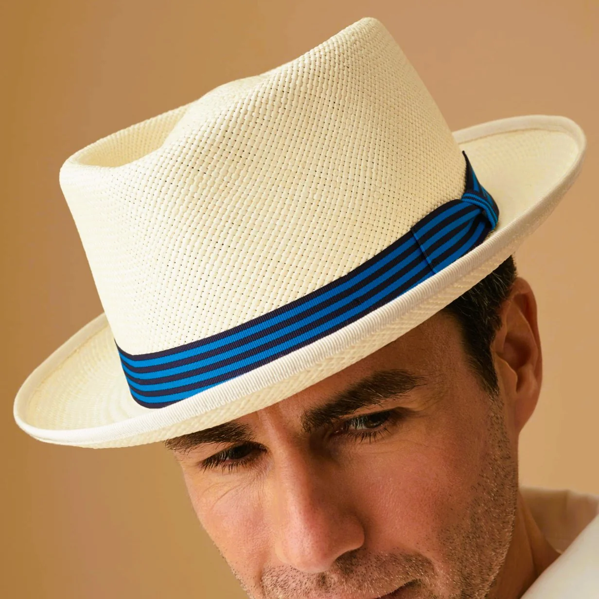 The James Bond Stoke Panama Trilby Hat - Goldfinger White Edition - by Lock & Co. - Image 4