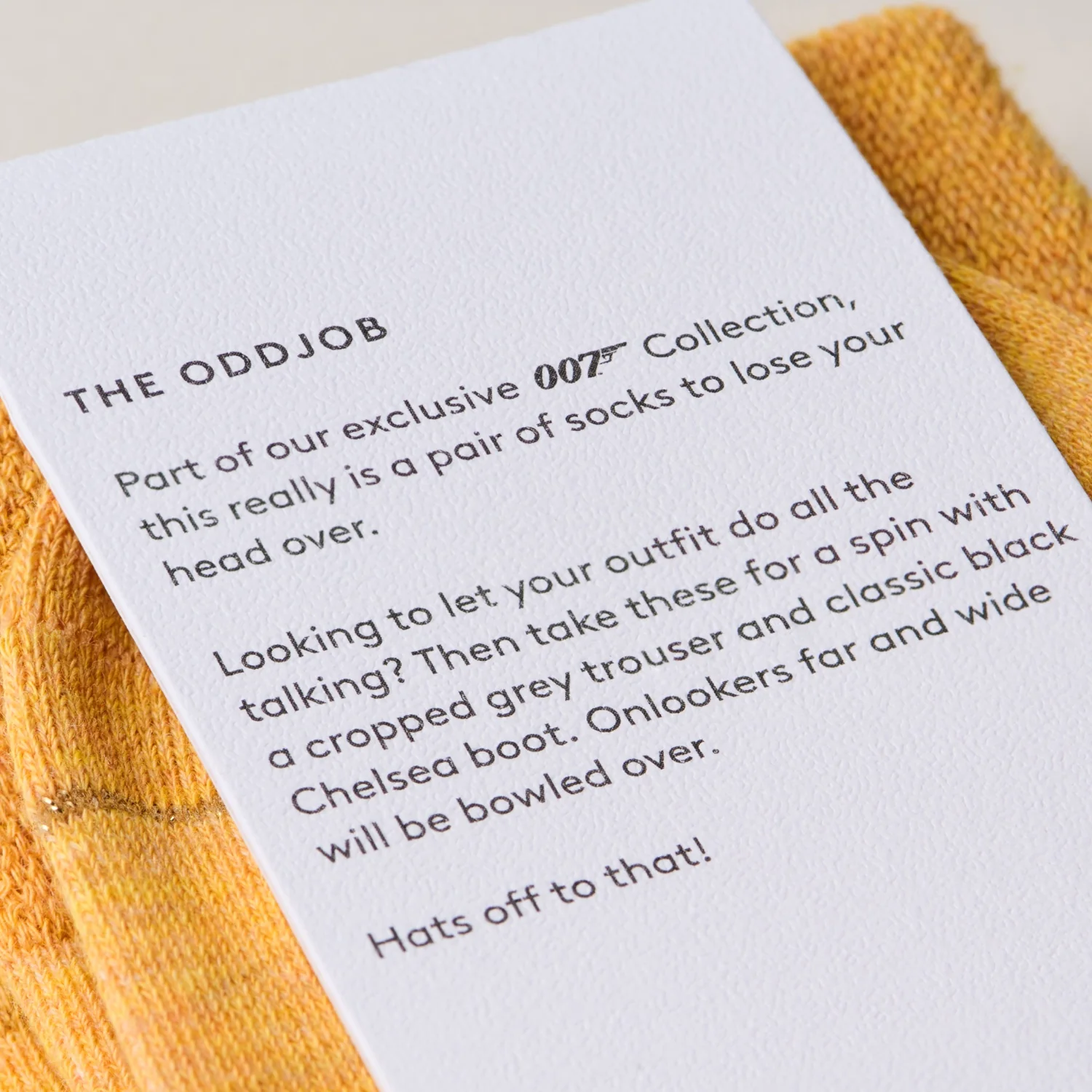 "The Oddjob" James Bond Socks - Goldfinger Edition - By The London Sock Exchange - Image 5