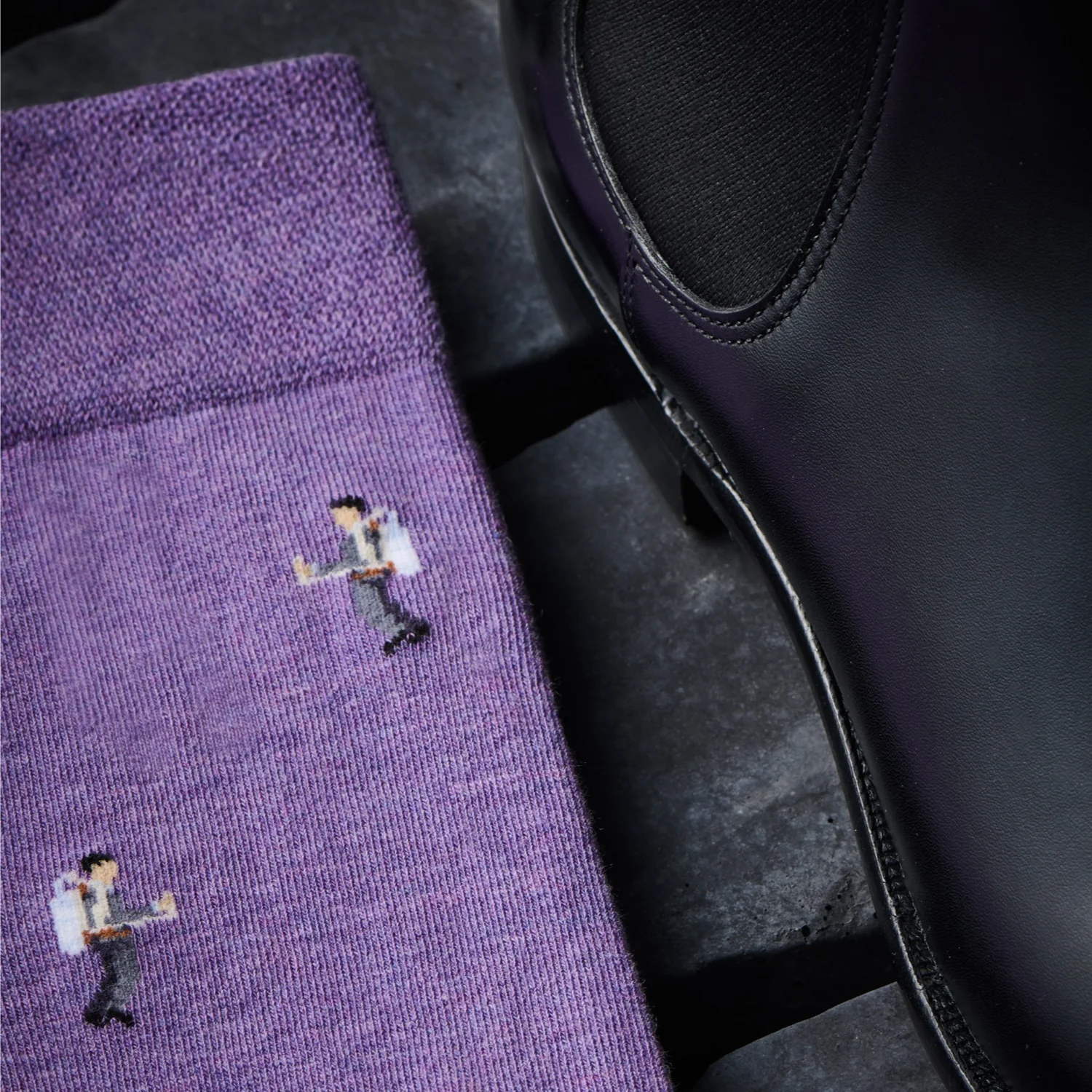 "The Violet Jetpack" James Bond Socks - By The London Sock Exchange - Image 3