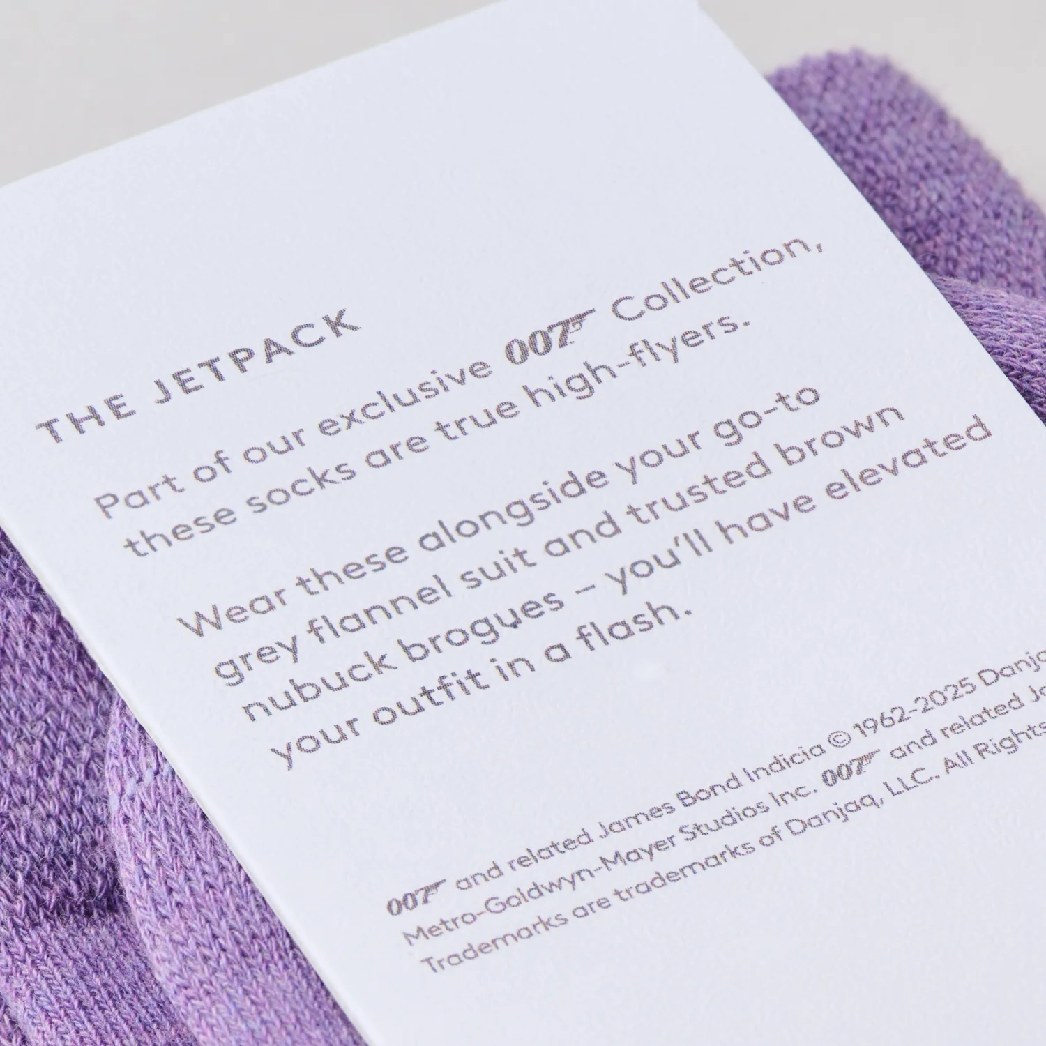 "The Violet Jetpack" James Bond Socks - By The London Sock Exchange - Image 9